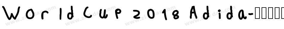 World Cup 2018 Adida字体转换